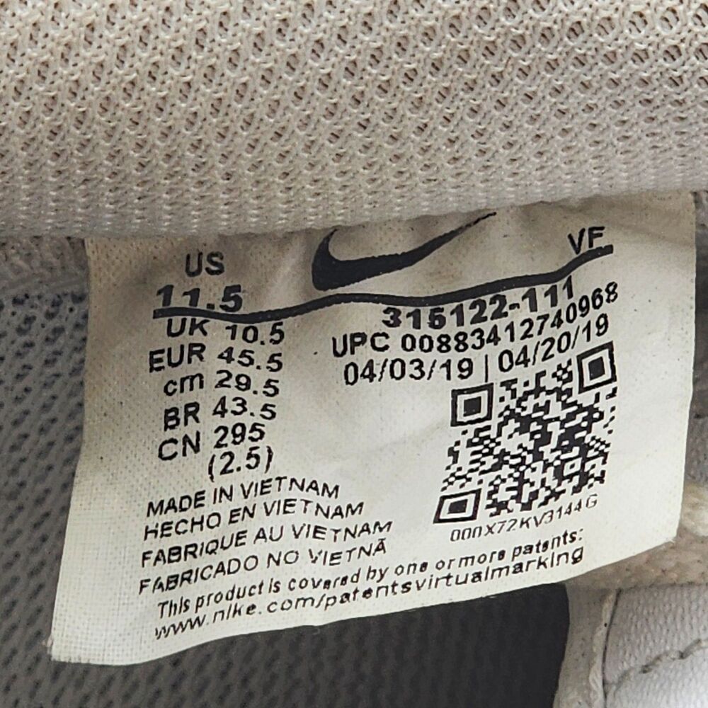 Nike Air Force 1 Low AF1 Triple White Men's Size 11.5 - Picture 7 of 7